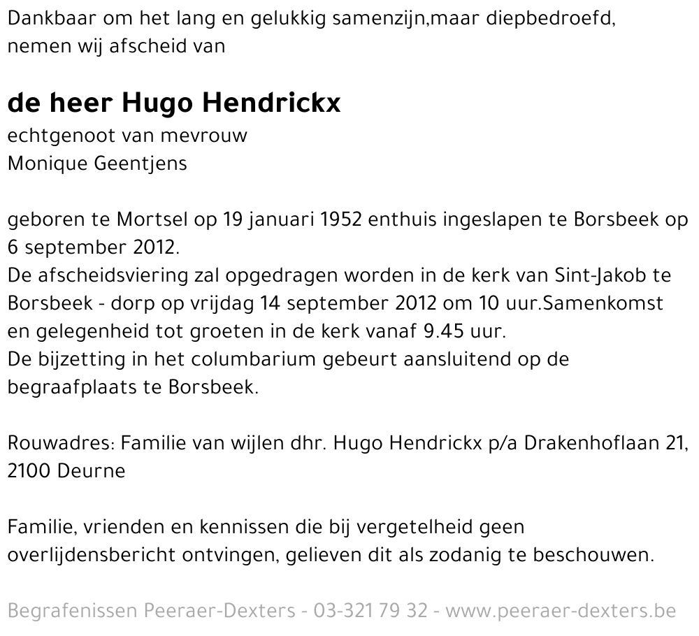 Hugo Hendrickx