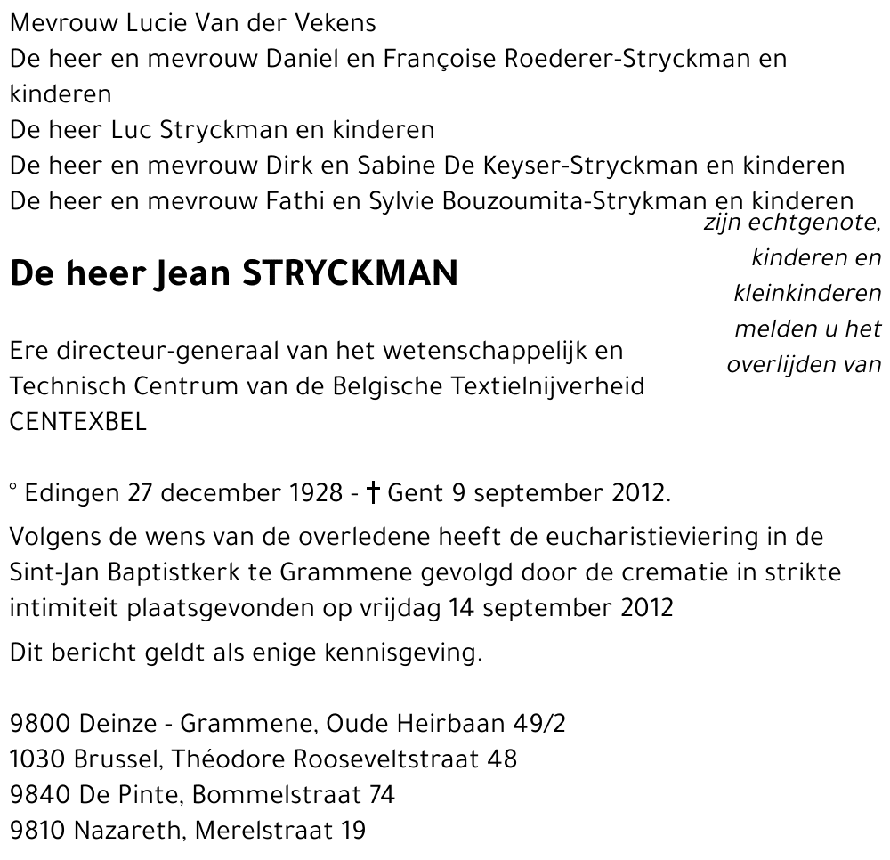 Jean STRYCKMAN