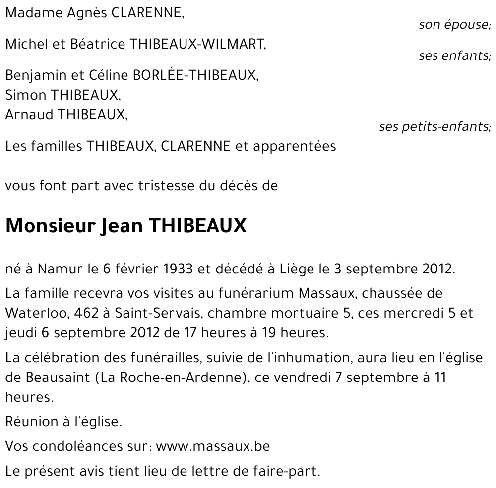 Jean THIBEAUX