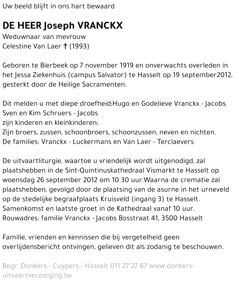 Joseph Vranckx