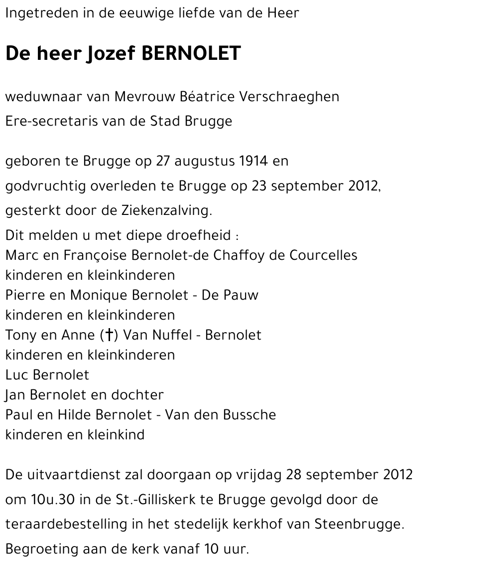 Jozef BERNOLET