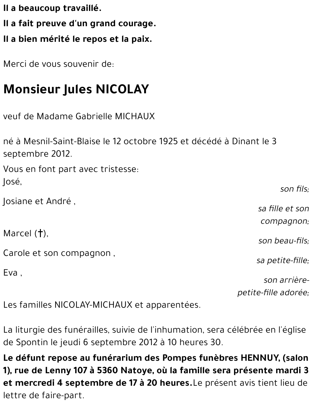 Jules NICOLAY