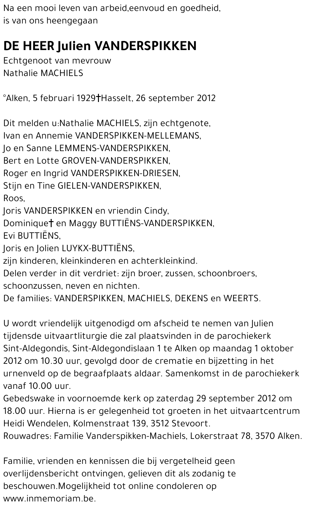 Julien VANDERSPIKKEN