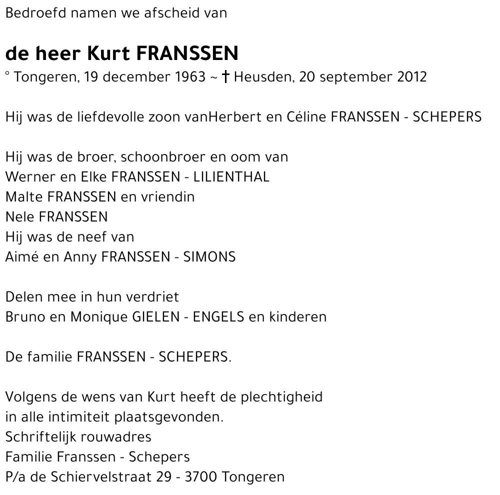 Kurt FRANSSEN