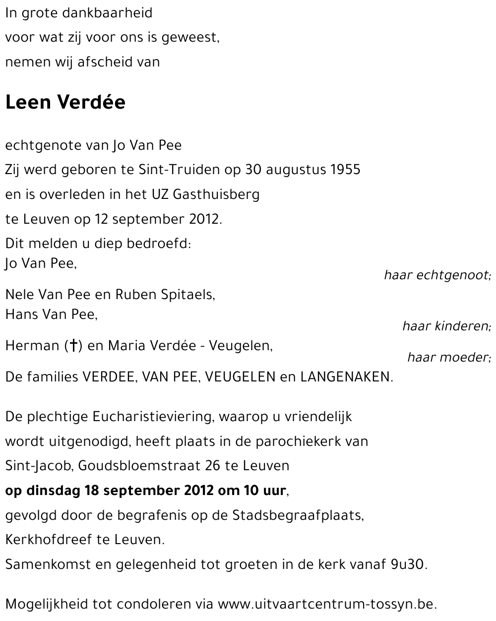 Leen Verdée