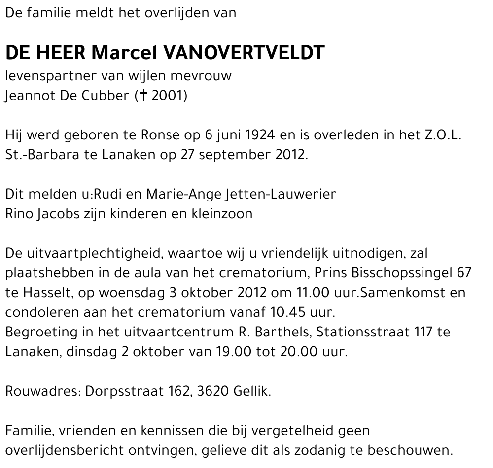 Marcel Vanovertveldt