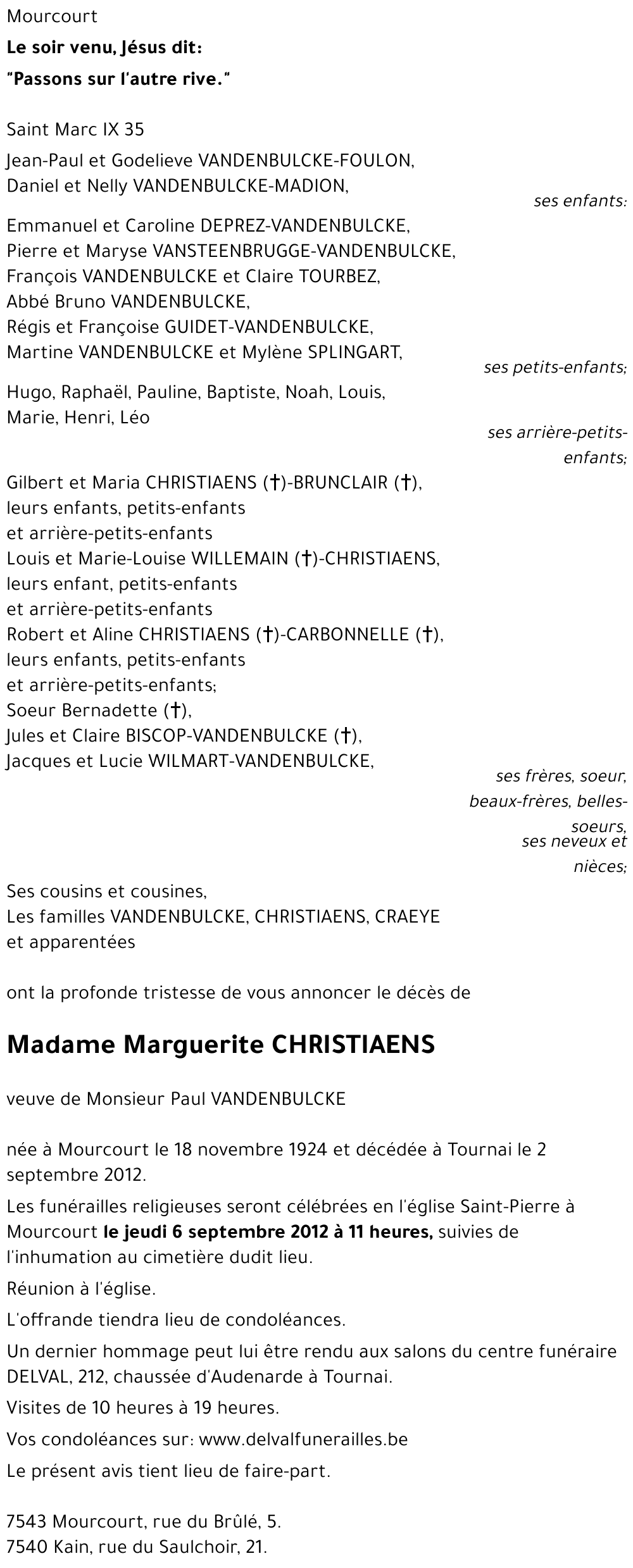 Marguerite CHRISTIAENS