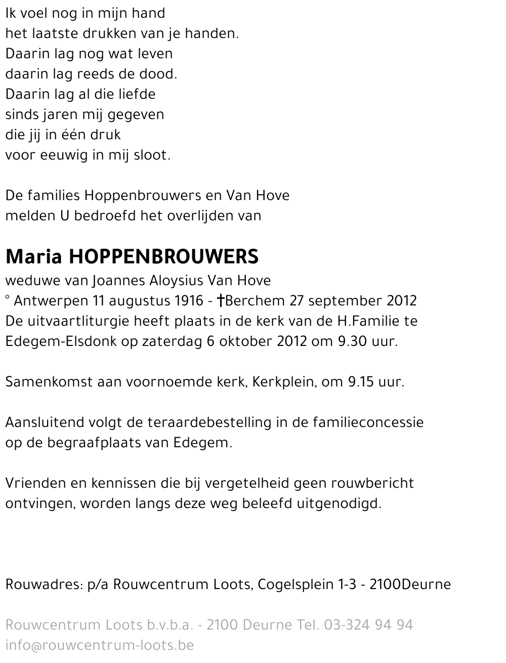 Maria Hoppenbrouwers