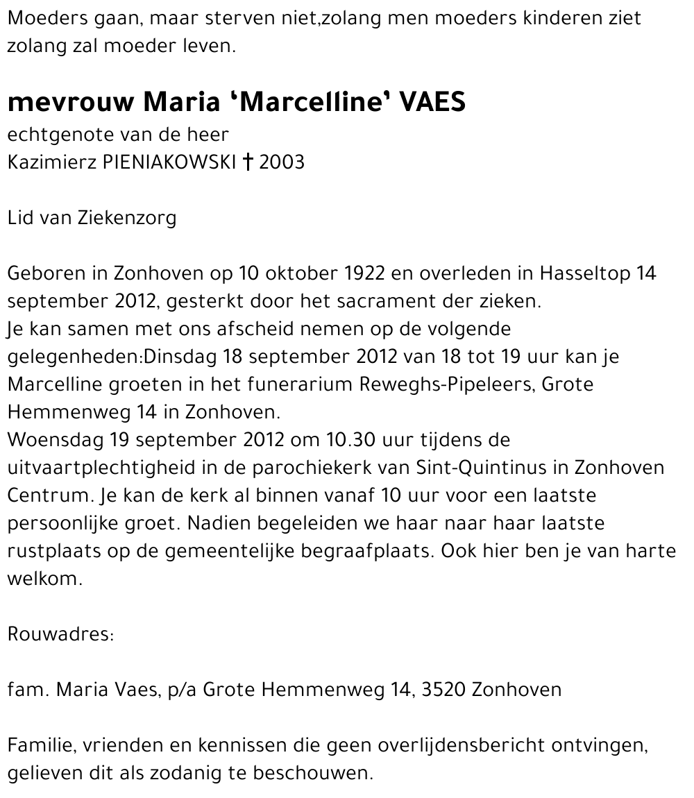 Maria Vaes