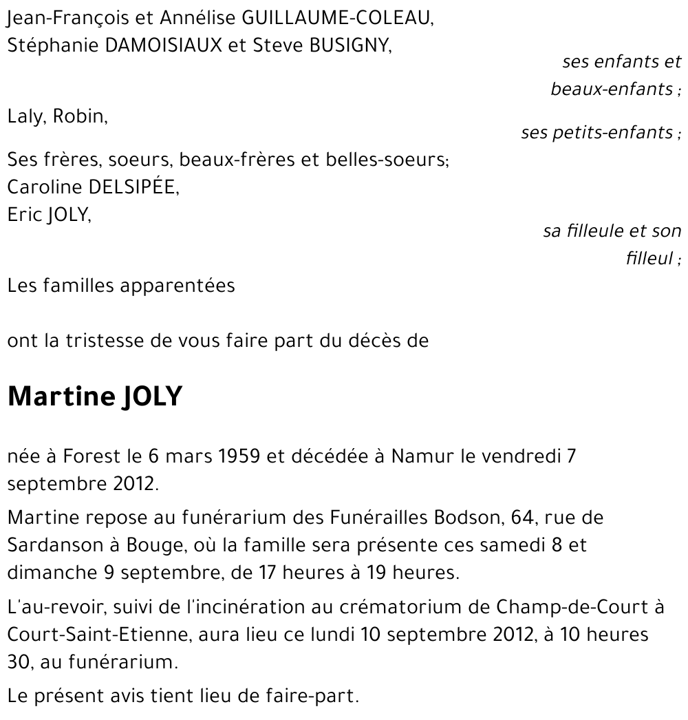 Martine JOLY