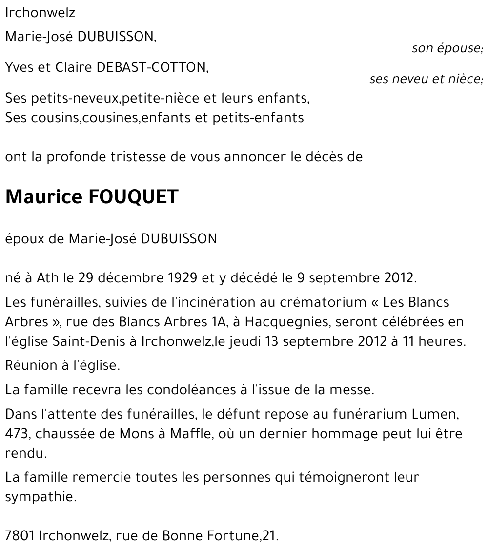 Maurice FOUQUET