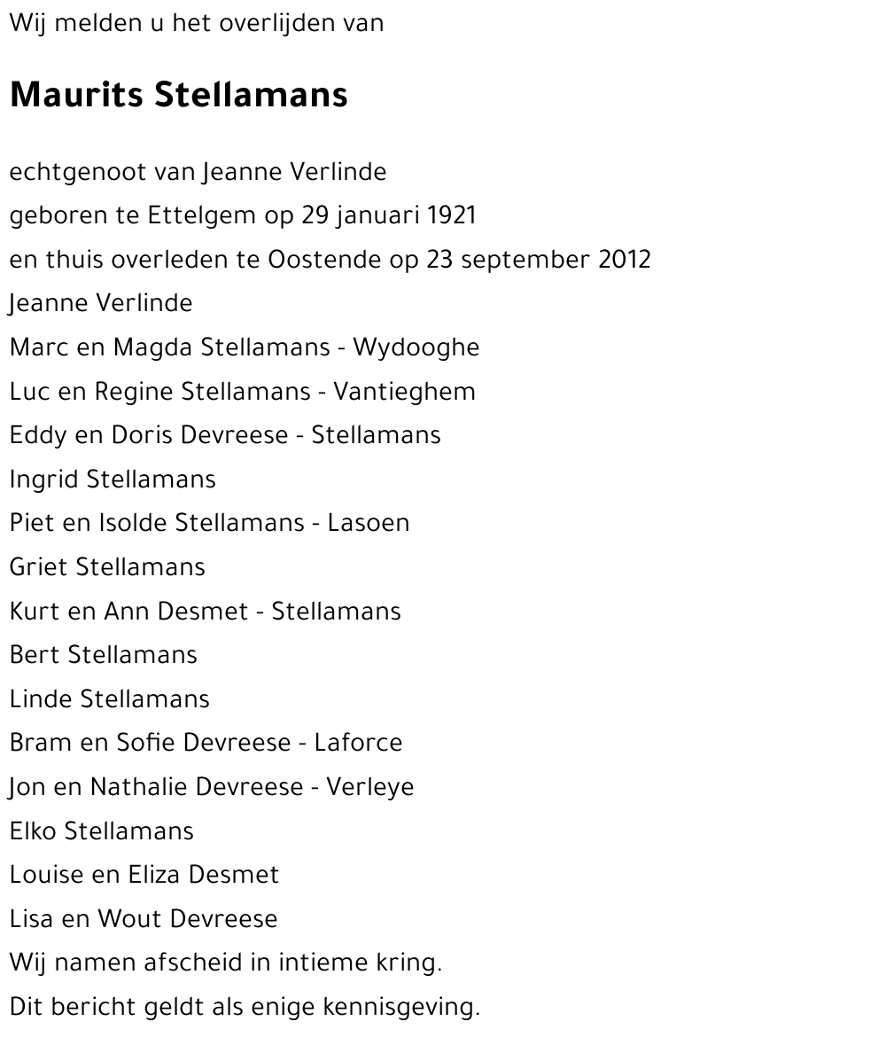 Maurits Stellamans