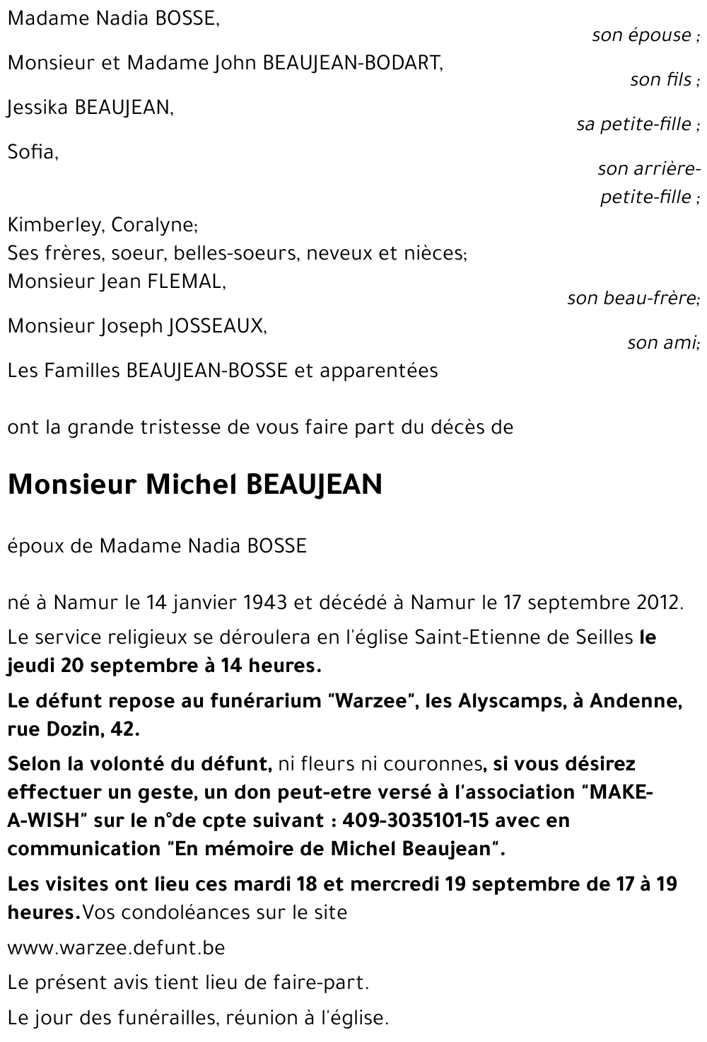 Michel BEAUJEAN