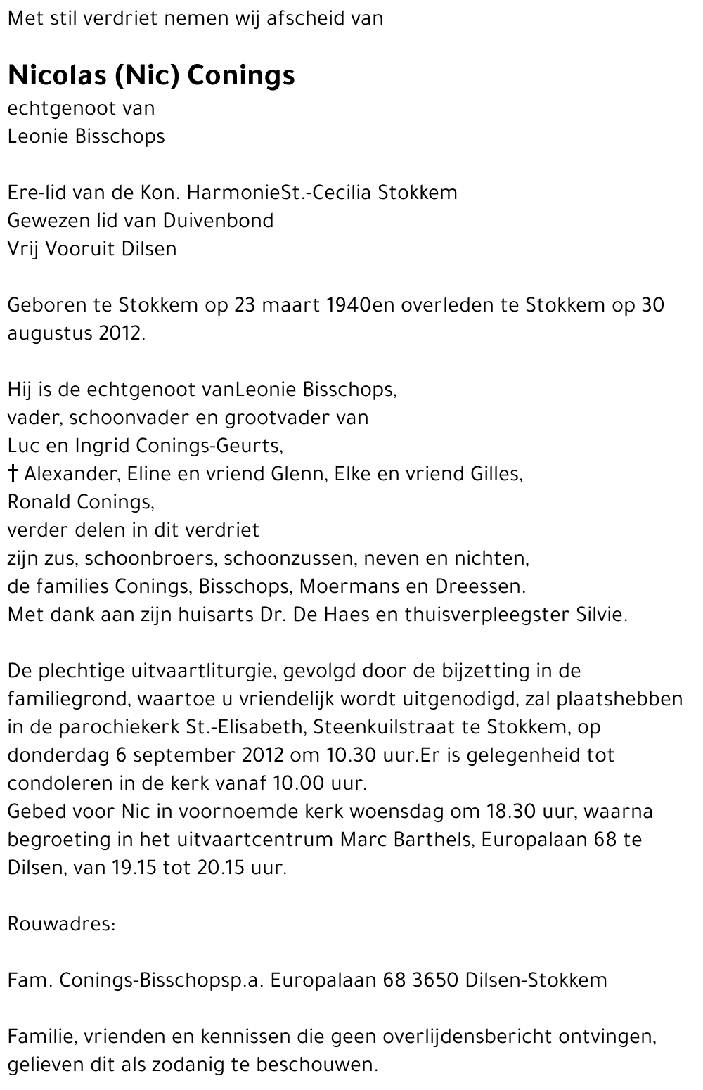 Nicolas (Nic) Conings