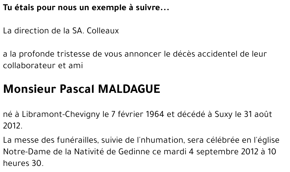 Pascal MALDAUE