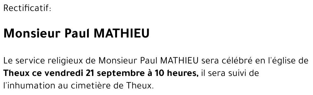 Paul MATHIEU