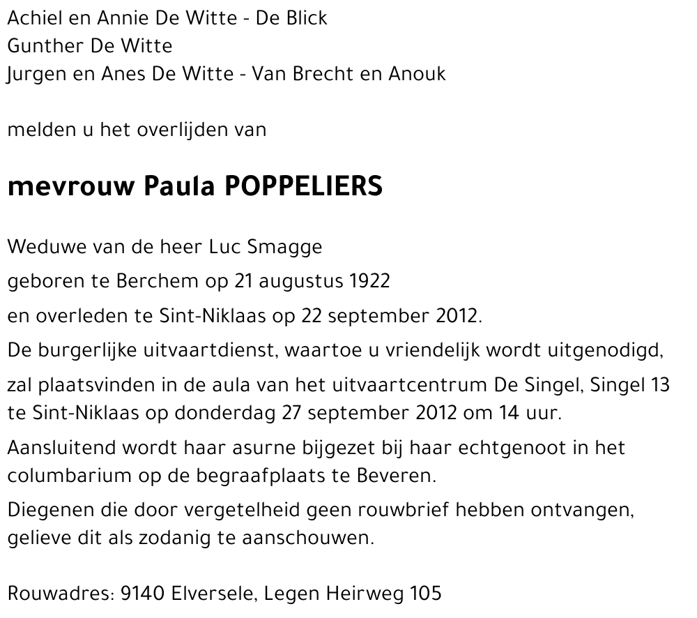 Paula POPPELIERS