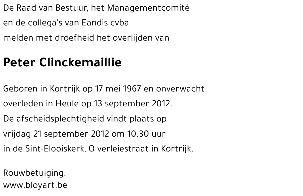 Peter Clinckemaillie