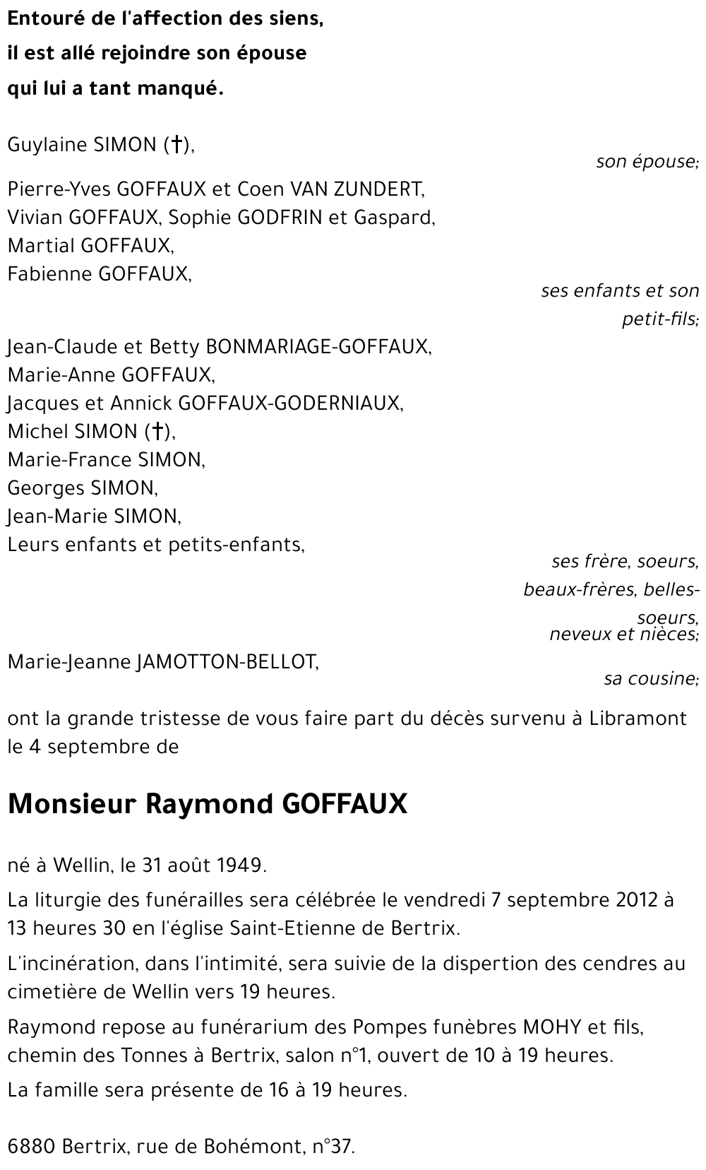 Raymond GOFFAUX