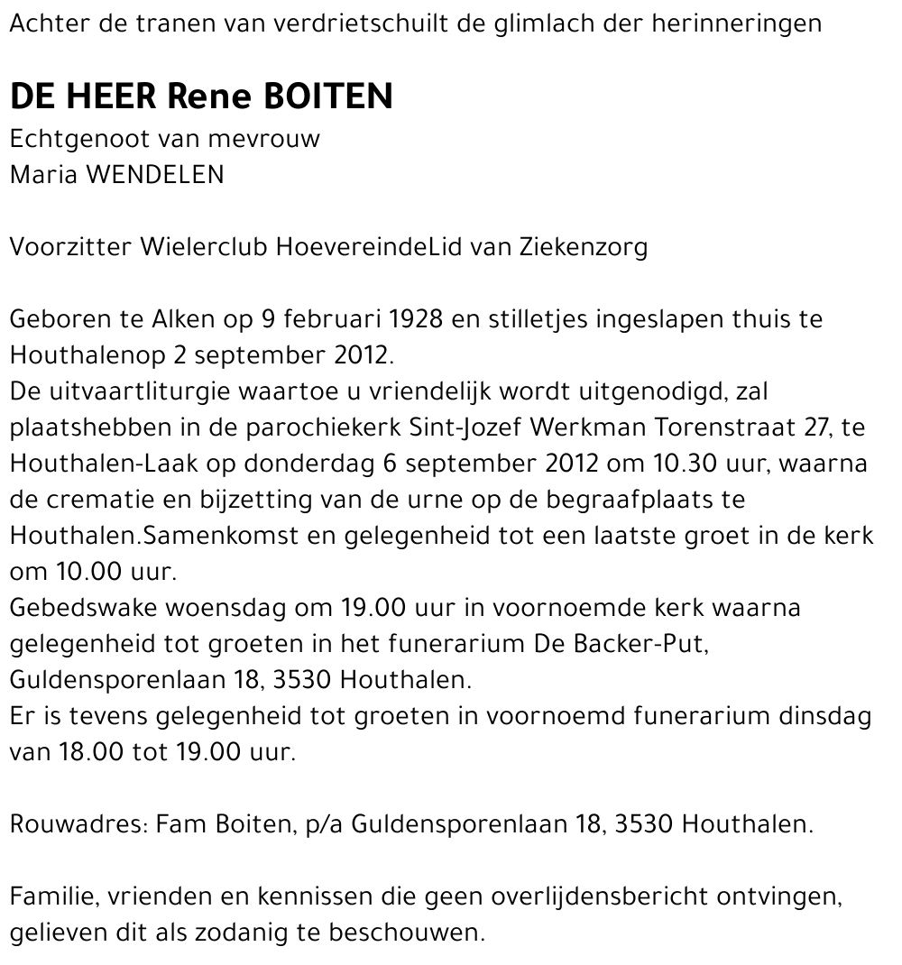 Rene BOITEN