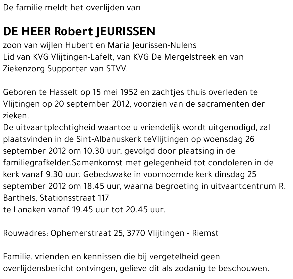 Robert Jeurissen