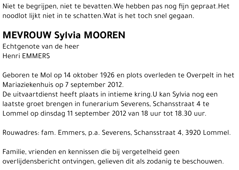 Sylvia Mooren