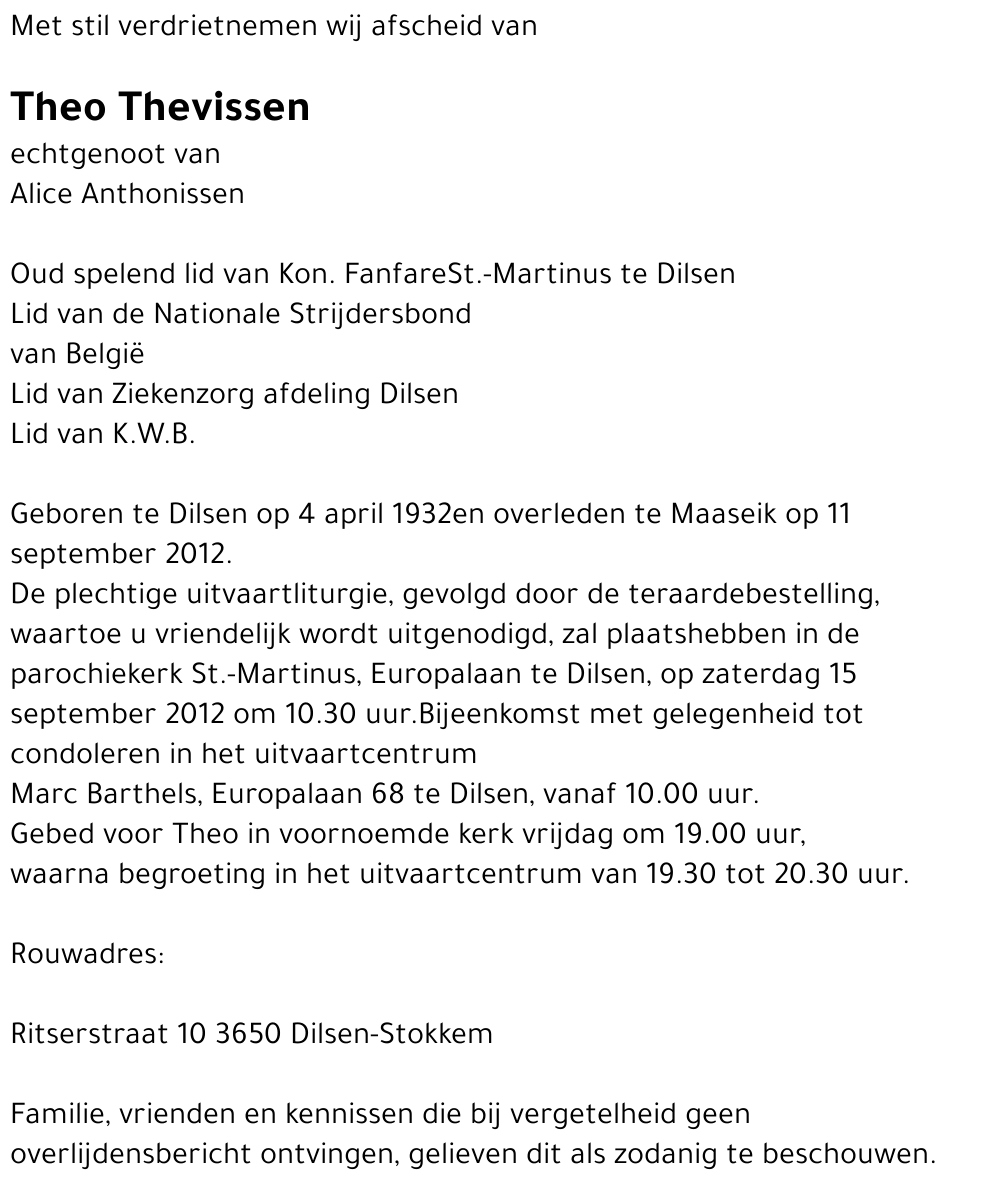 Theo Thevissen