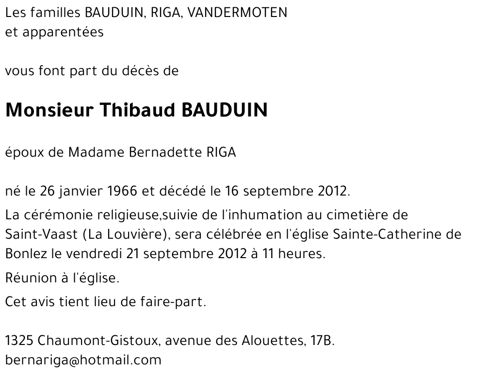 Thibaud BAUDUIN