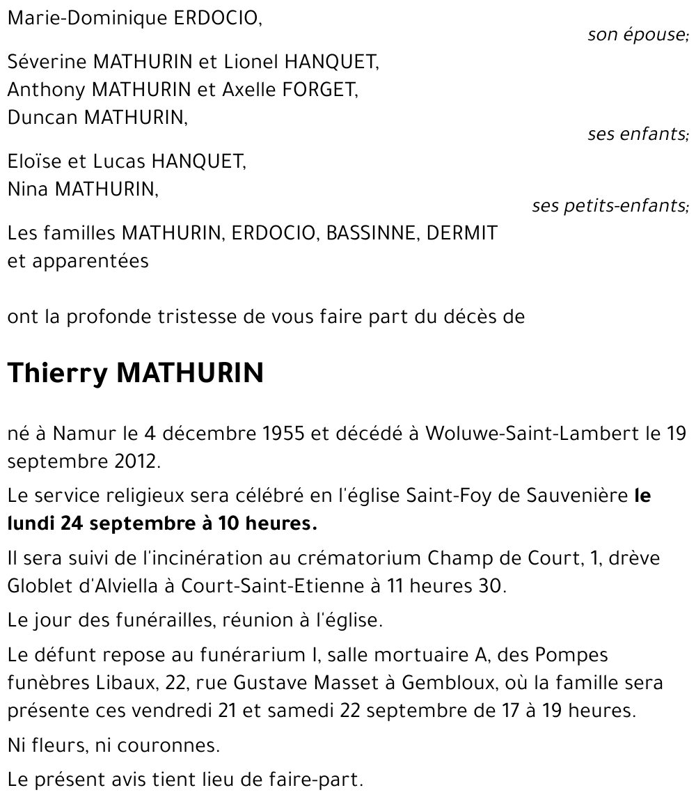 Thierry MATHURIN