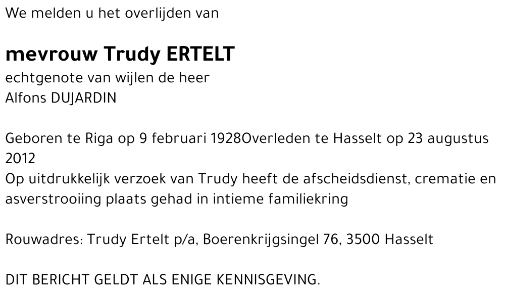 Trudy Ertelt