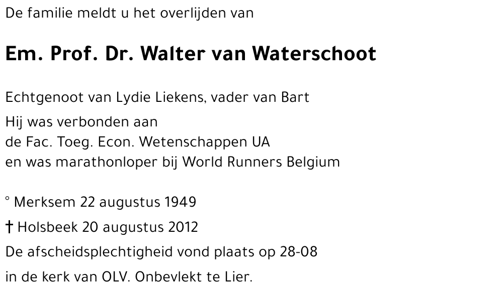 Walter van Waterschoot