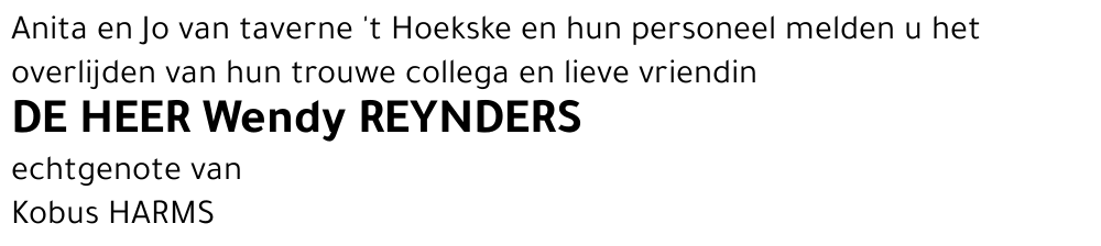 Wendy Reynders