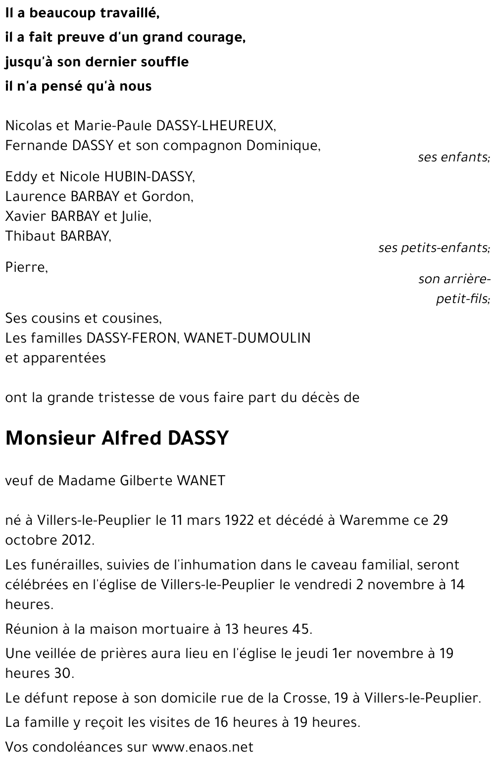 Alfred DASSY