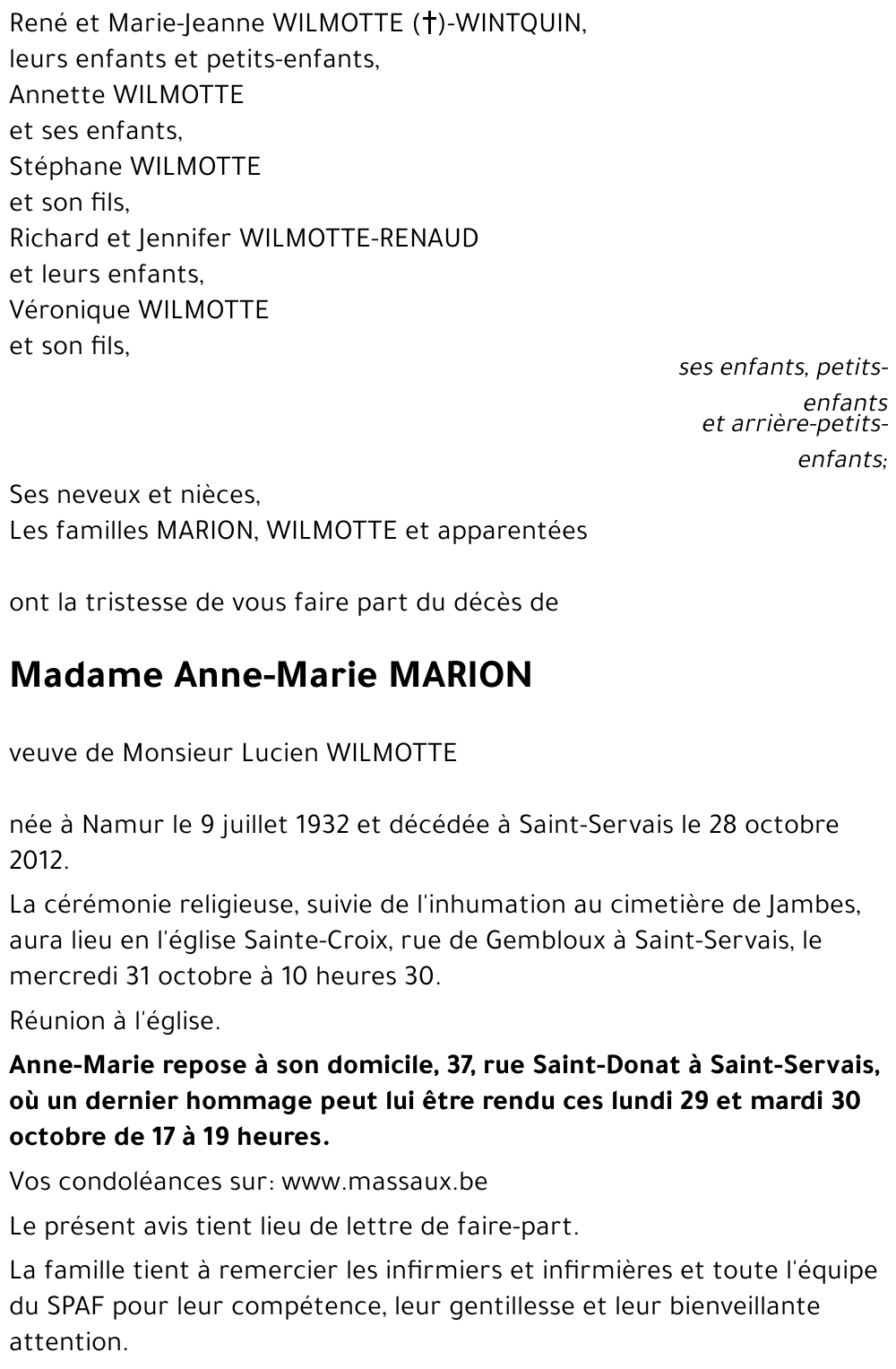 Anne-Marie MARION