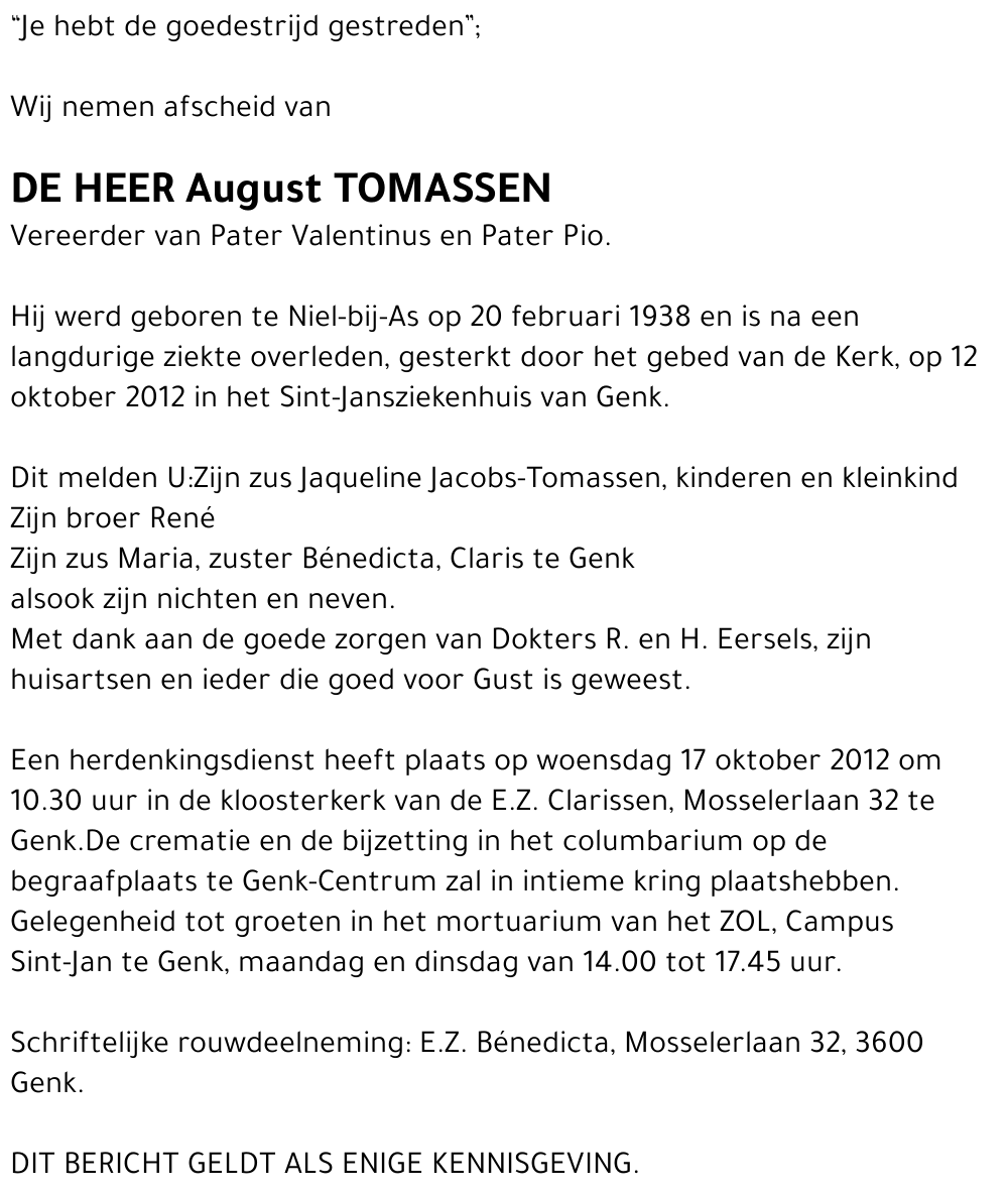 August TOMASSEN