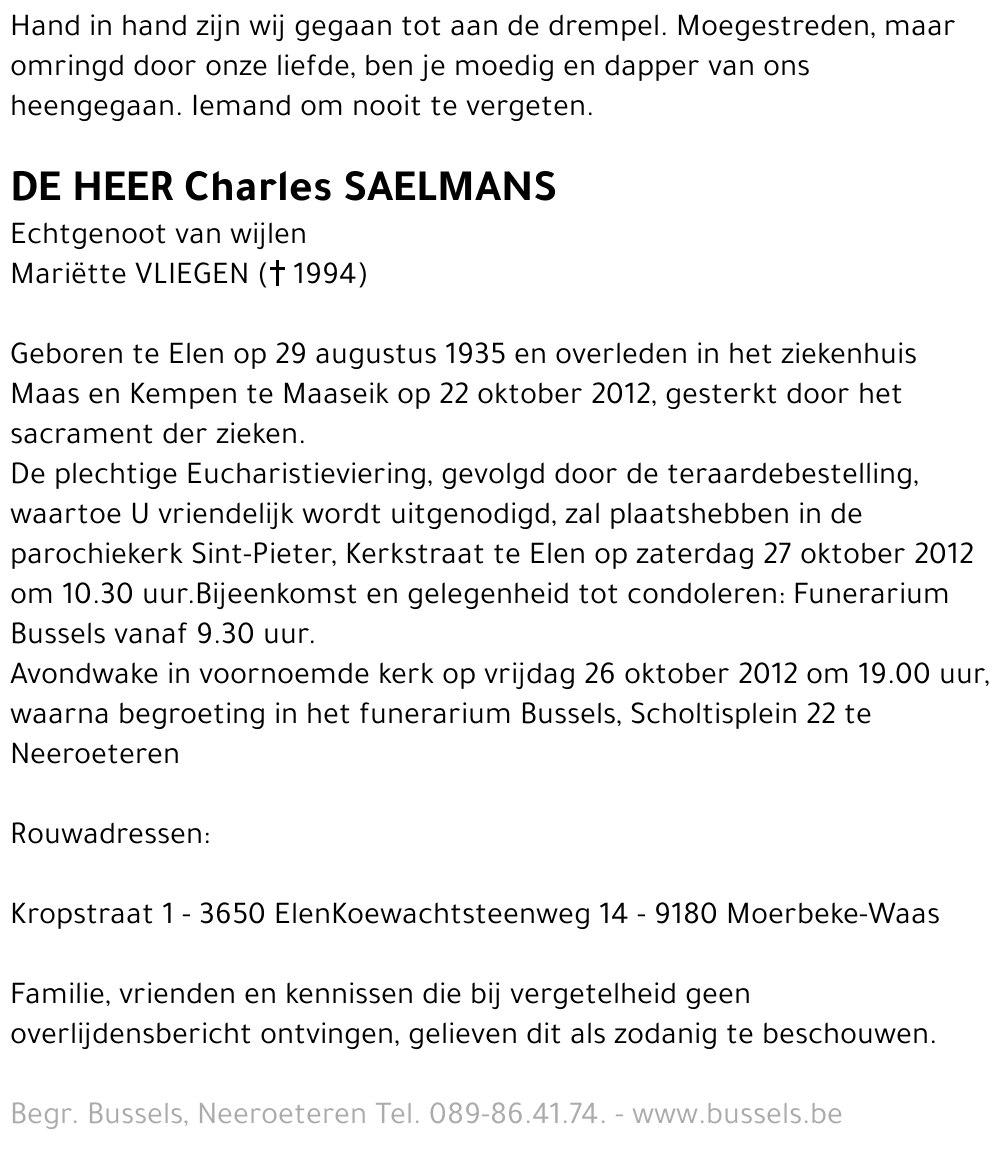 Charles SAELMANS
