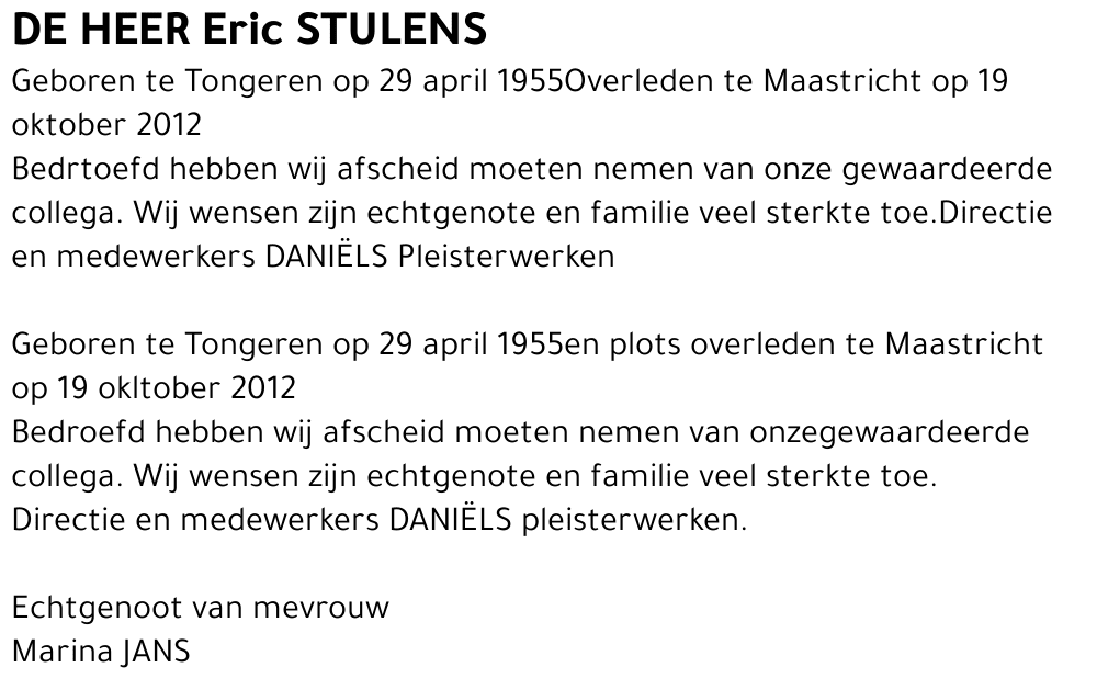 Eric STULENS