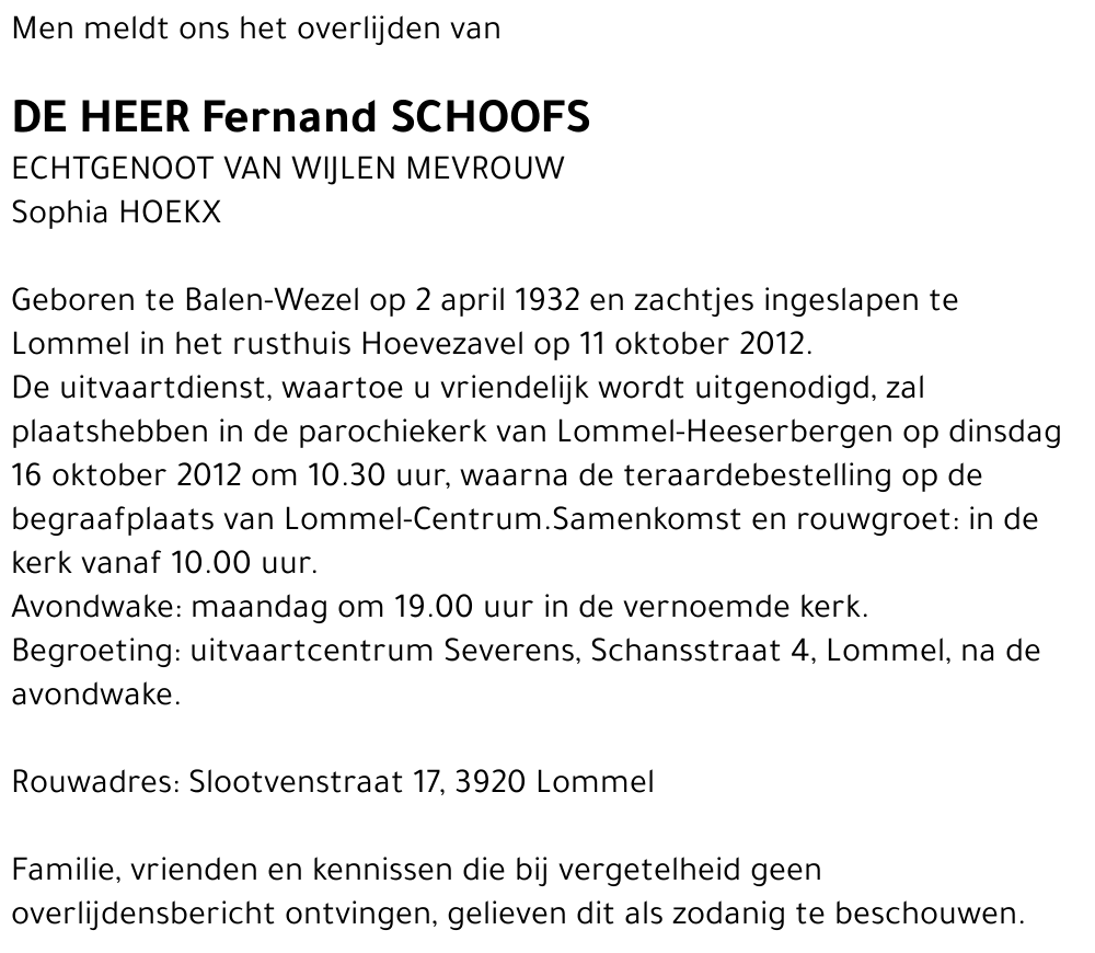 Fernand Schoofs