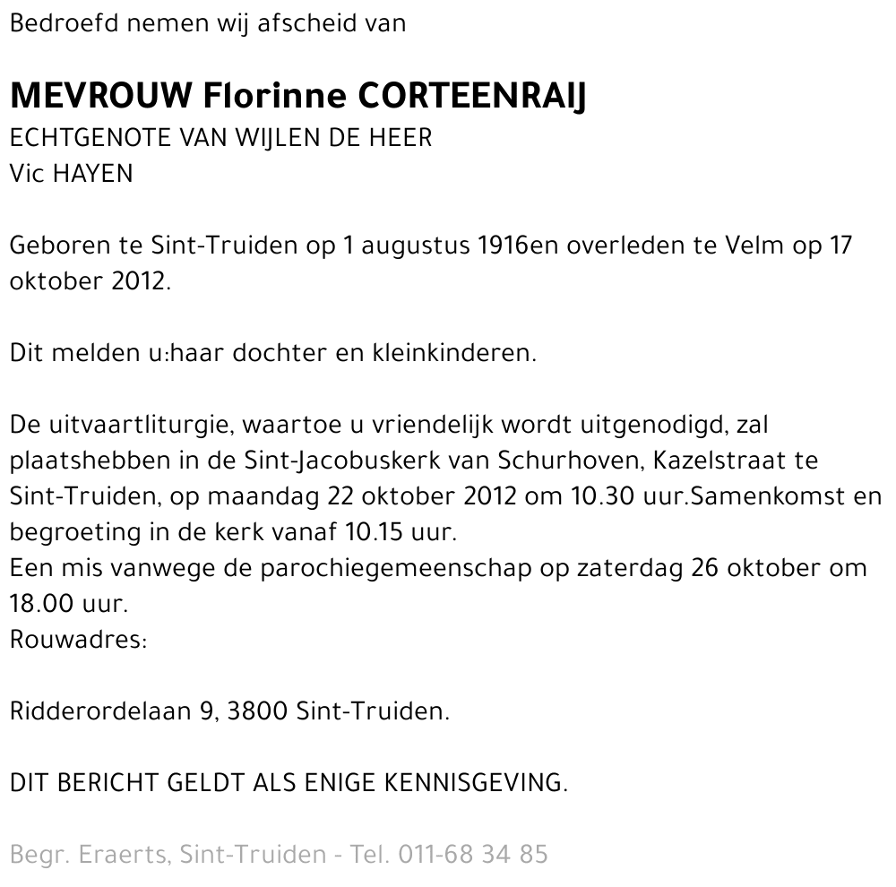 Florinne Corteenraij