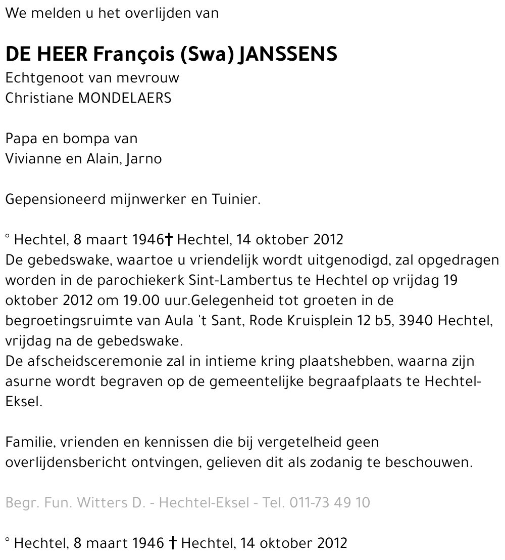 François (Swa) Janssens