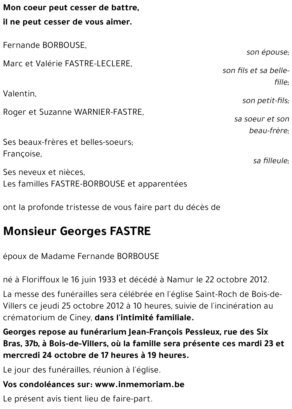 Georges FASTRE