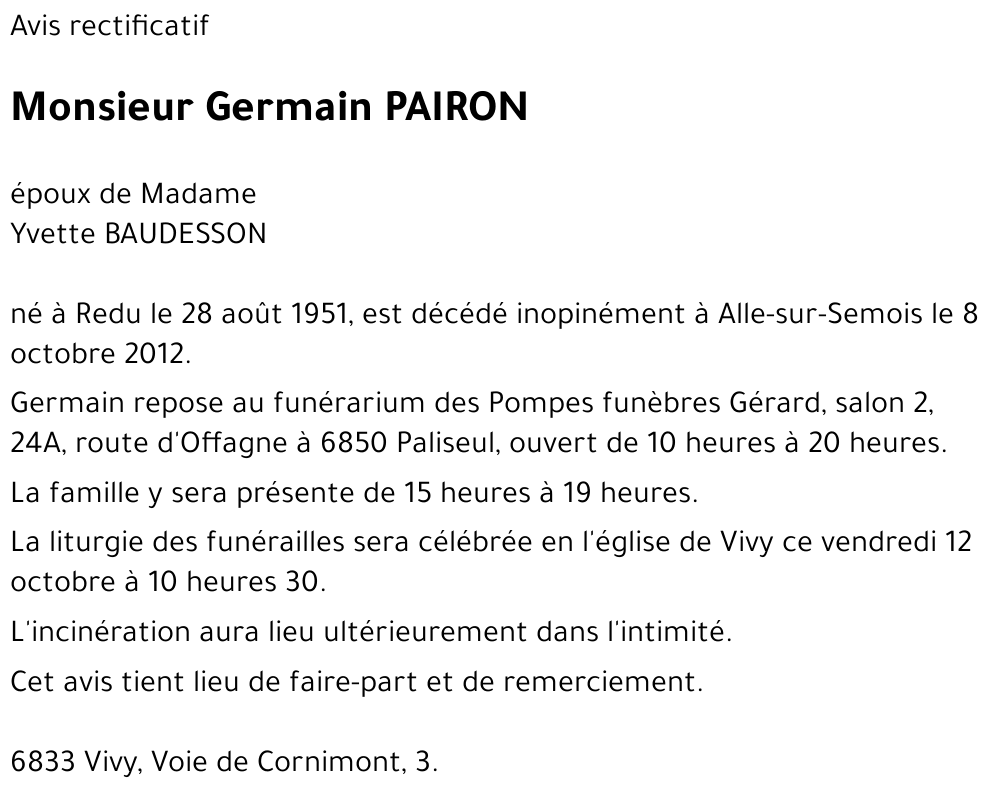 Germain PAIRON