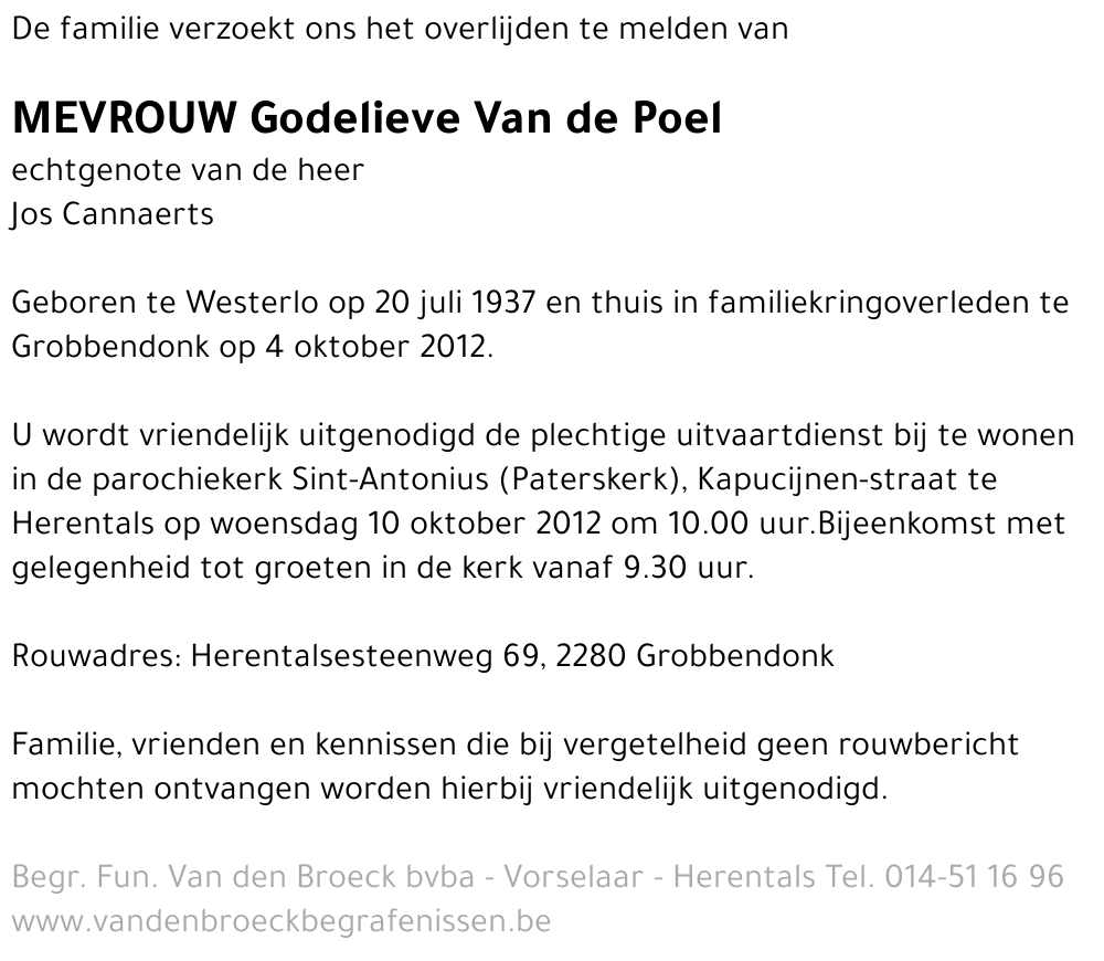 Godelieve Van de Poel