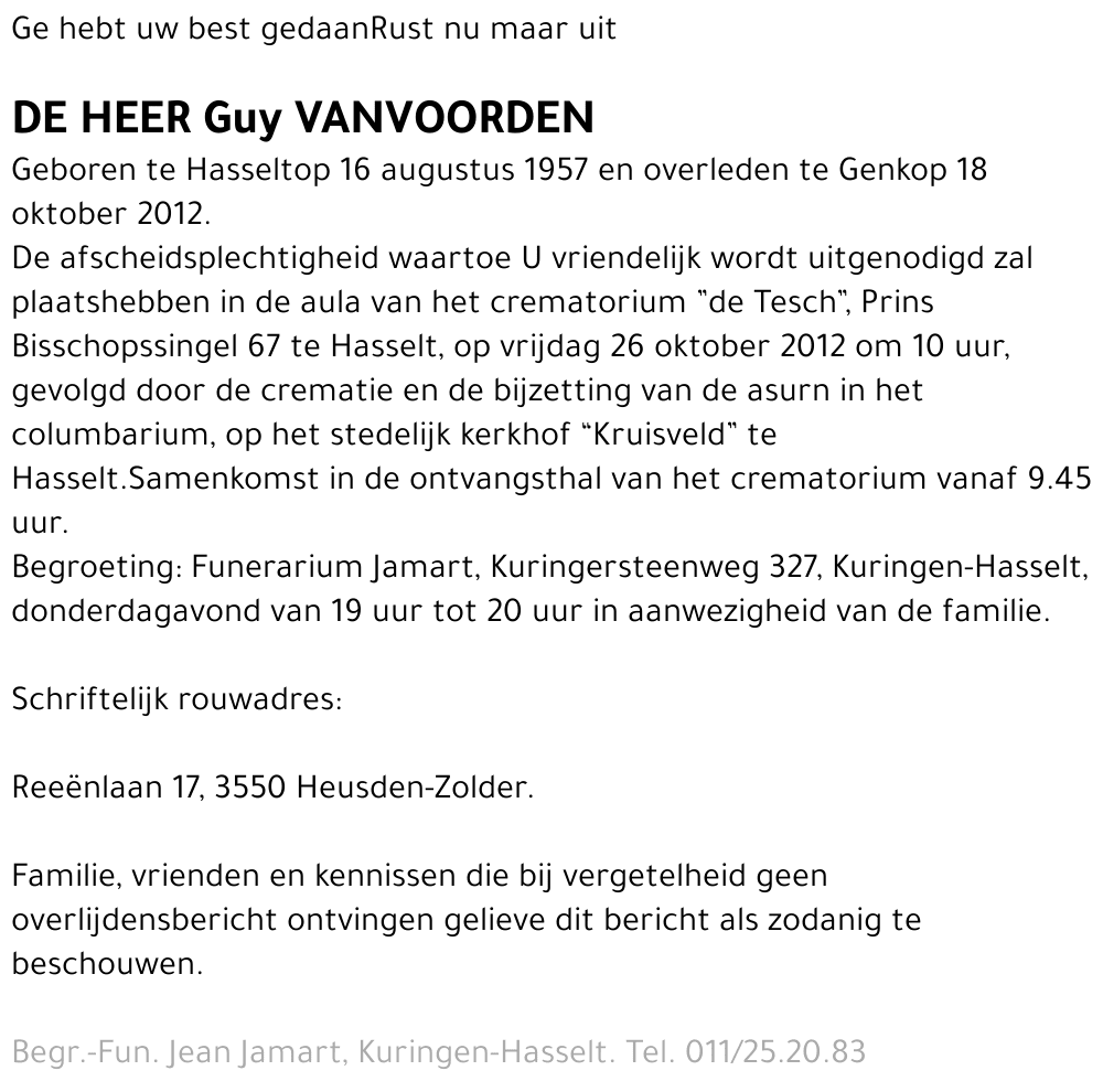 Guy Vanvoorden
