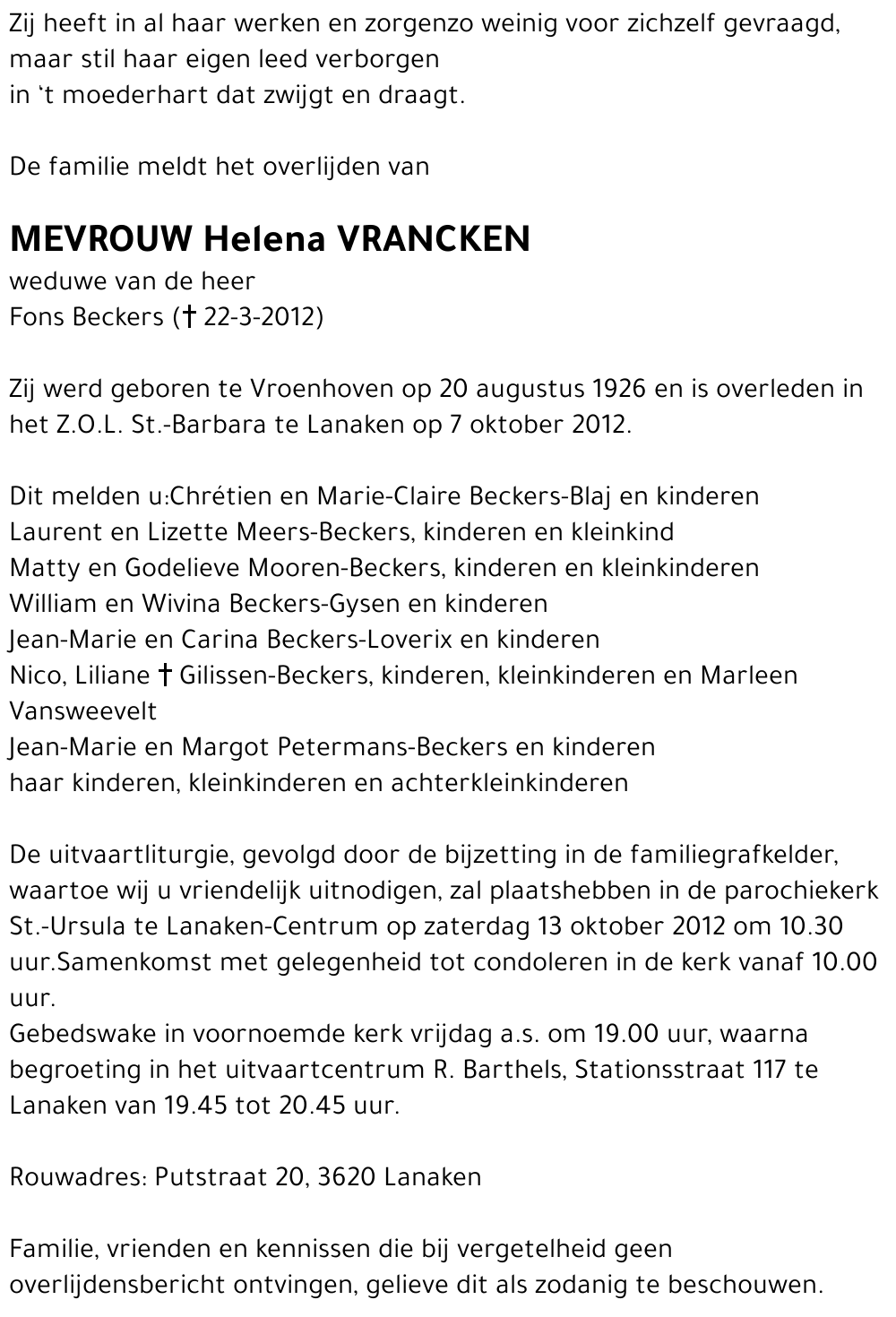 Helena Vrancken