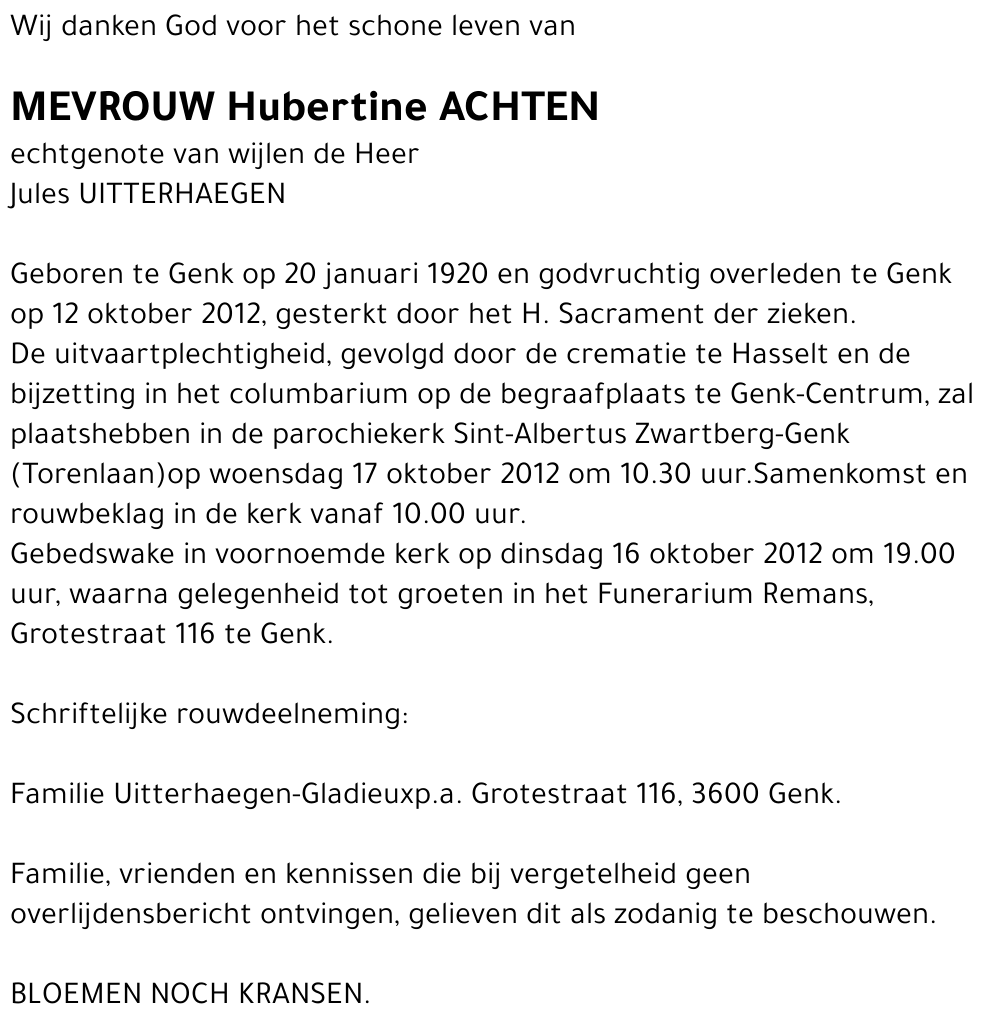 Hubertine ACHTEN