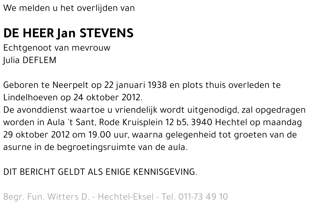 Jan Stevens