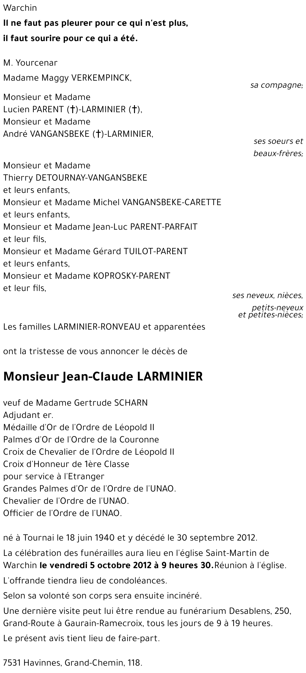 Jean-Claude LARMINIER