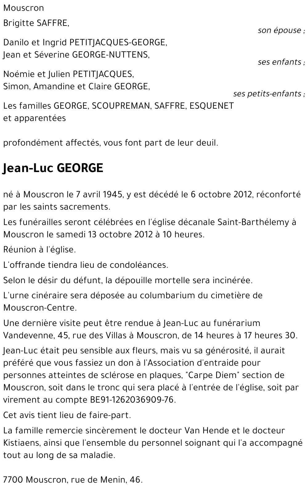 Jean-Luc GEORGE