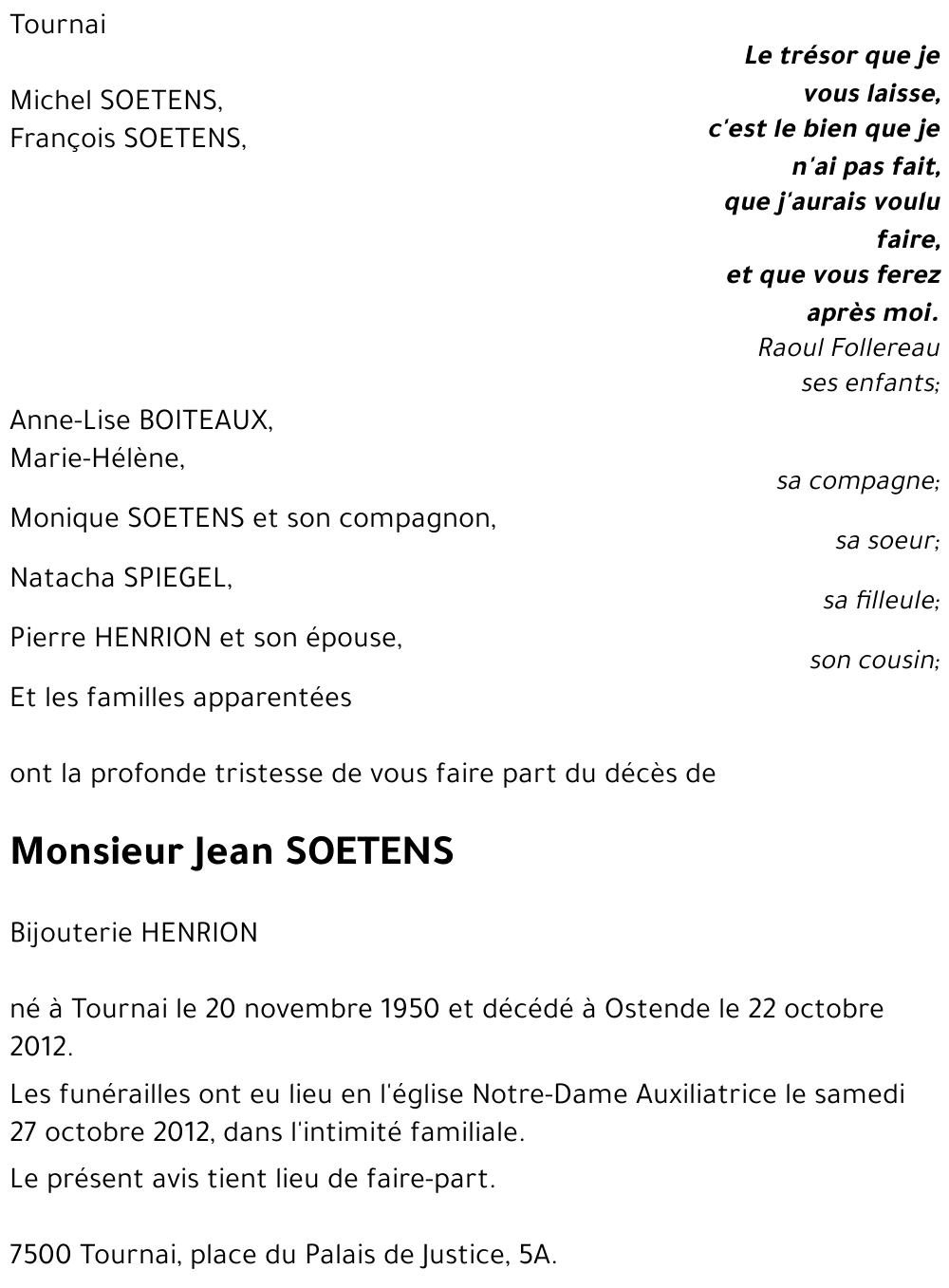 Jean SOETENS